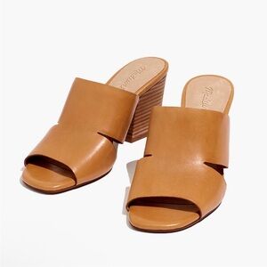 Madewell Tessa Mule in‎ brown Leather size 10